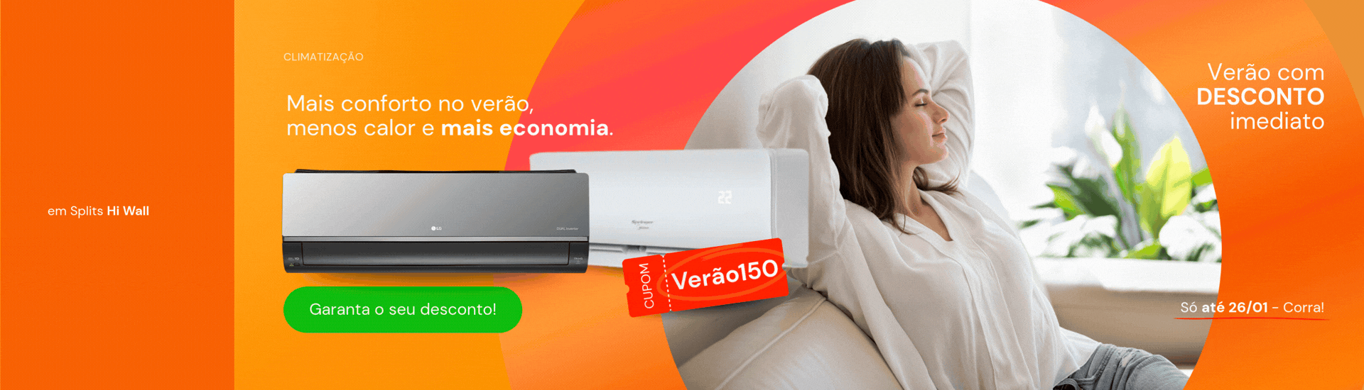 Desconto de R$150 nos Splits Hi Wall com cupom