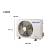 Ar Condicionado Split Inverter Samsung WindFree AI 12000 BTUs Frio 220V AR12DYFAAWKXAZ