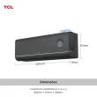 Ar Condicionado Split Inverter TCL FreshIN 3.0 12000 BTUs Frio Preto 220V TAC-12CFG3B-INV